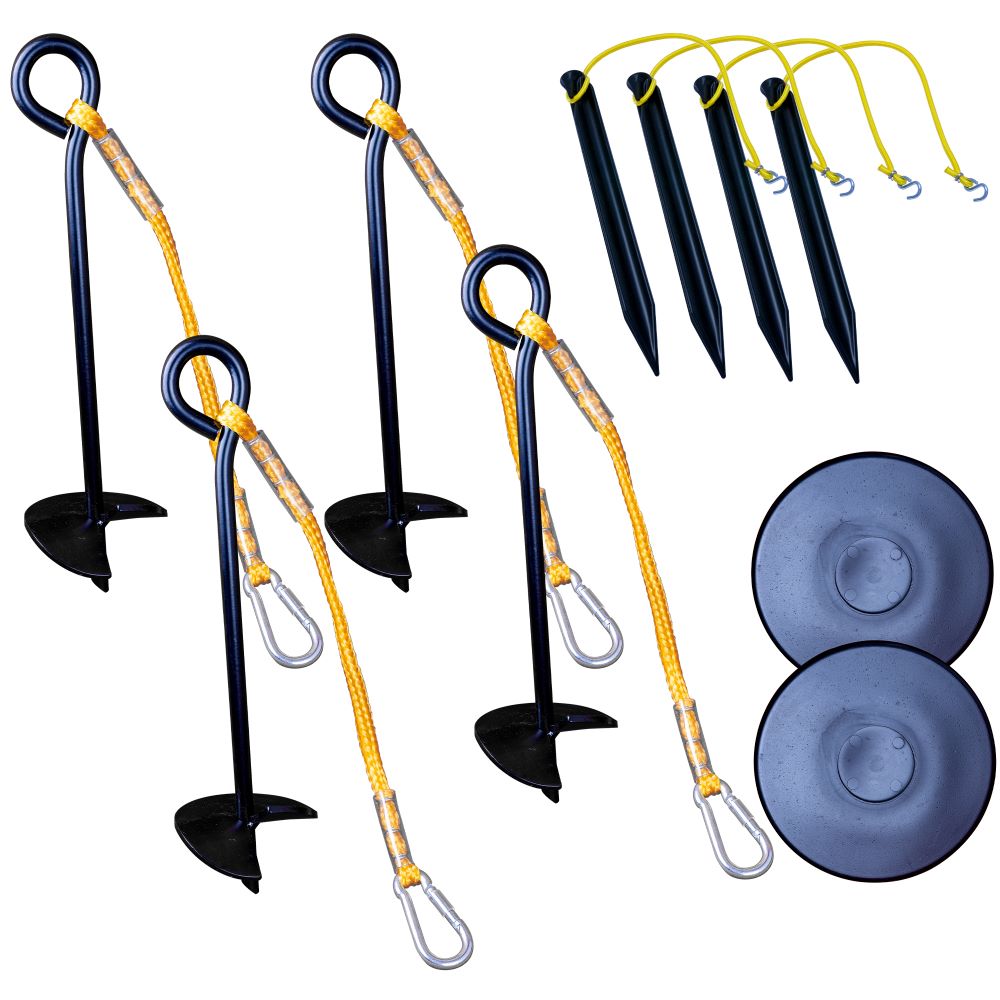 Beachlentopallon hiekkakiinnitys-setti